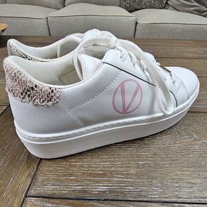 Valentino Petra Sauvage Leather Platform Sneaker, Women's size 10